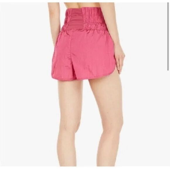 FREE PEOPLE Movement Pink High Rise The Way Home Shorts Size S - Picture 2 of 6